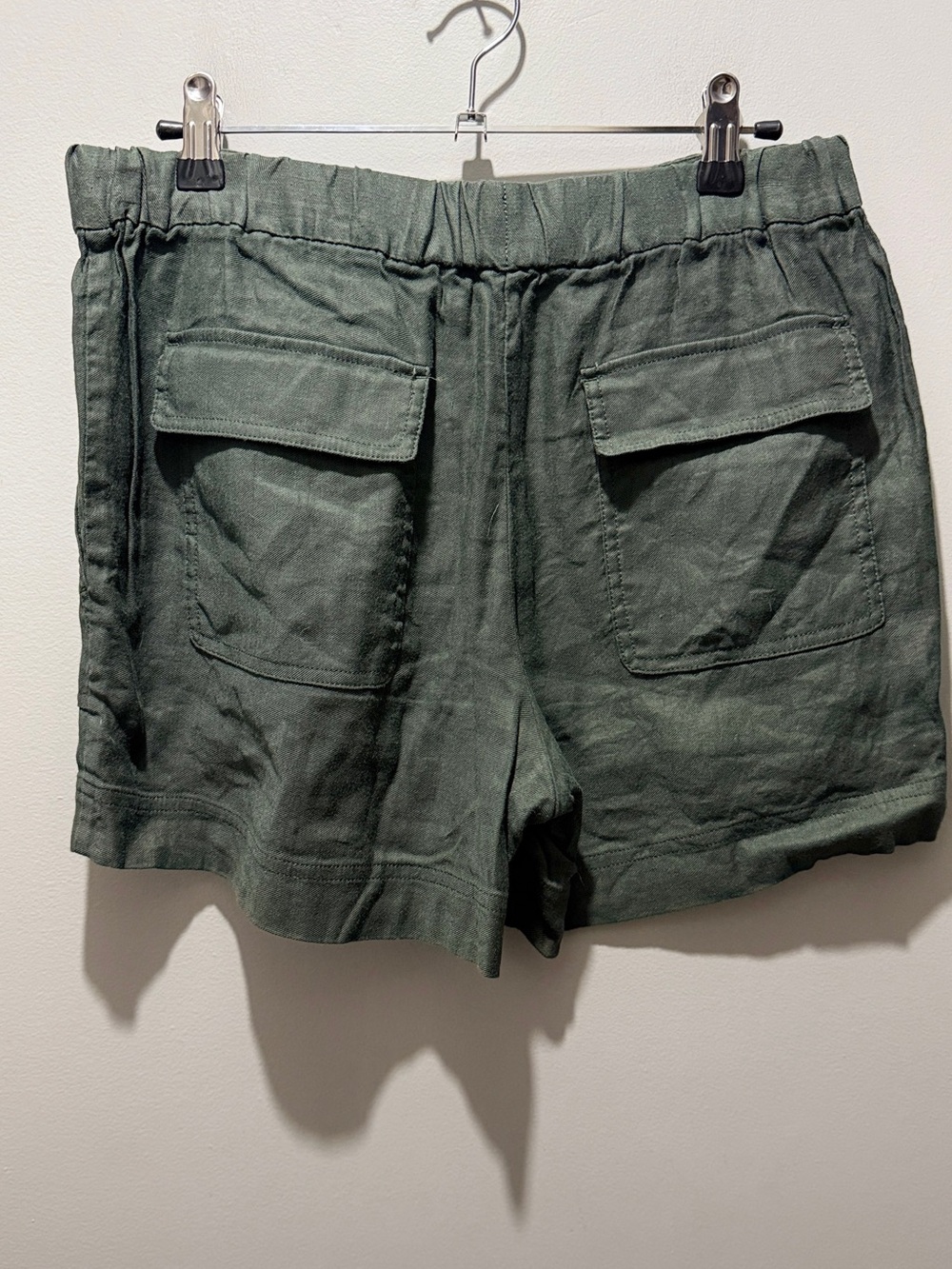 Babaton Linen Blend Utility Shorts -
Dark Olive - Picture 3 of 6